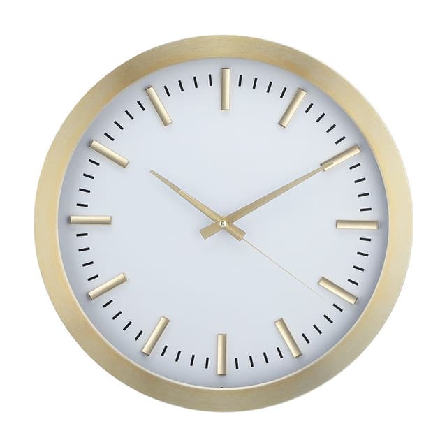 นาฬิกาติดผนัง รุ่นริโอด้า ขนาด 16 นิ้ว - สีขาว/ทอง