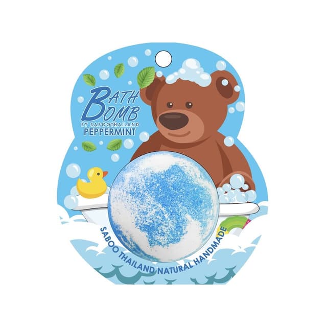 บาธบอมบ์ SABOOTHAILAND รุ่นบับเบิ้ล บาธ กลิ่นมิ้นท์ ขนาด 150 กรัม - สีดำ/ขาว