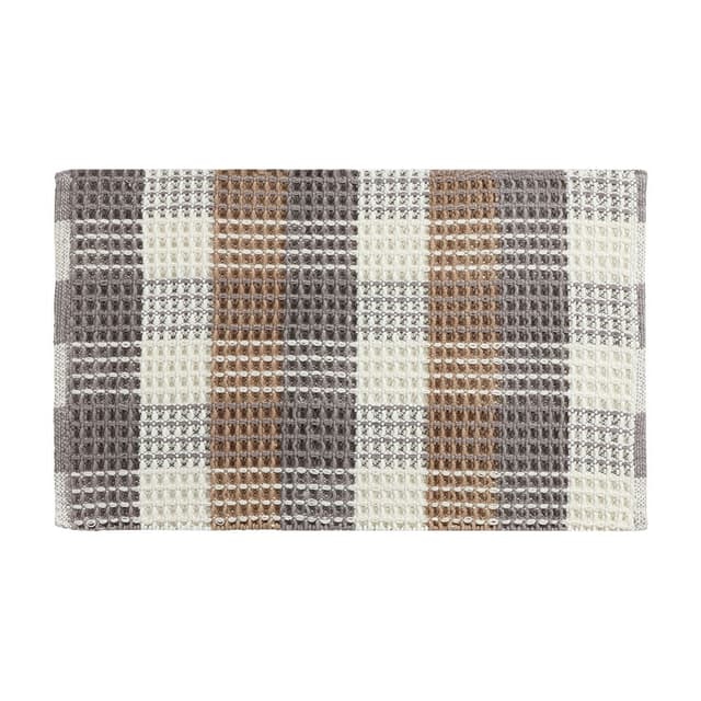 พรมเช็ดเท้า รุ่นชยา ขนาด 50 x 80 ซม. - สีเหลือง/เทา