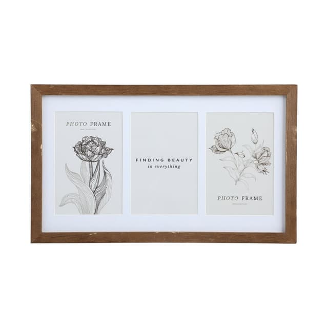 กรอบรูป รุ่นมาลิน - สีขาว/ธรรมชาติ