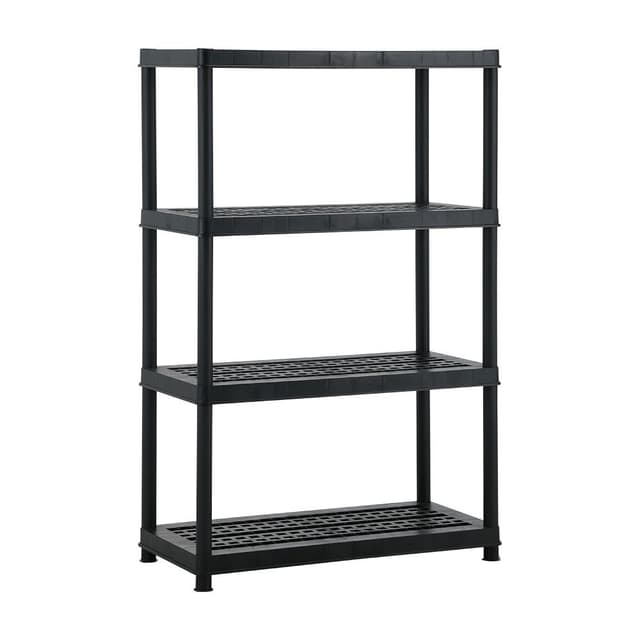 ชั้นวางของอเนกประสงค์ 4 ชั้น รุ่นสตีเฟน - สีดำ