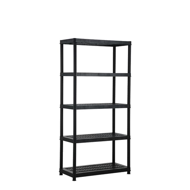 ชั้นวางของอเนกประสงค์ 5 ชั้น รุ่นสตีเฟน - สีดำ