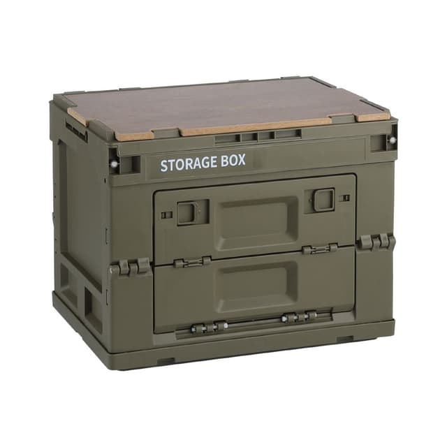 กล่องพับได้อเนกประสงค์ รุ่นเควนติน ไซส์ S - สีเขียวเข้ม/น้ำตาล