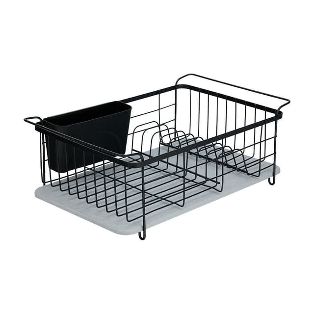 ที่คว่ำจาน รุ่นไดอะตอมไมต์ - สีดำ/เทา