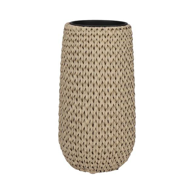 กระถางพลาสติกสาน รุ่นโคจิ ขนาด 34 x 65 ซม. - สีธรรมชาติ