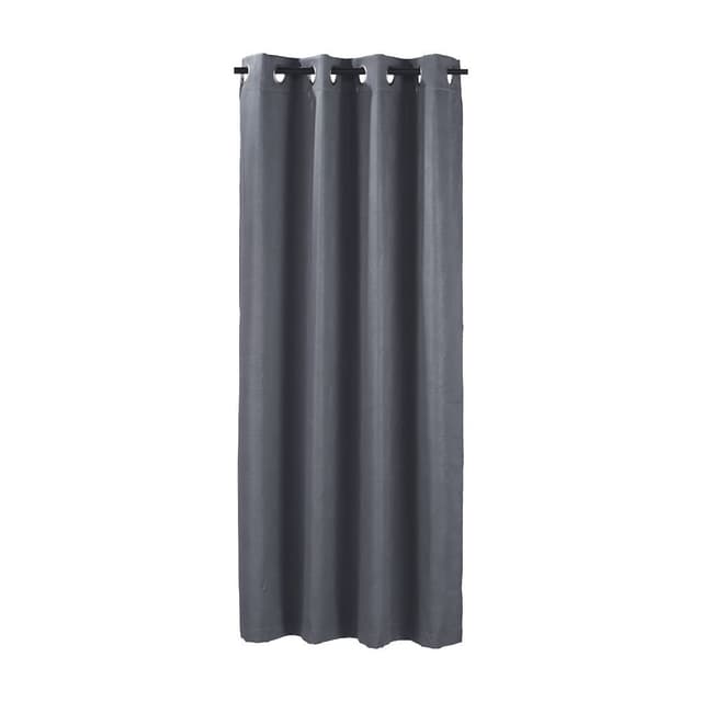 ผ้าม่านหน้าต่าง รุ่น EMB-กิงโกะ ขนาด 135 x 165 ซม. - สีเทาเข้ม