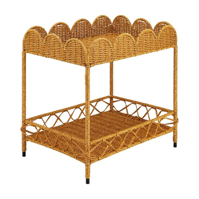 ถาดวางของอเนกประสงค์ 2 ชั้น รุ่นเบเกอร์ - สีธรรมชาติ