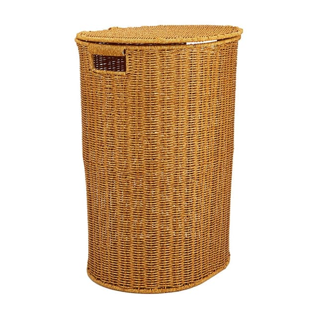 ตะกร้าอเนกประสงค์พร้อมฝาปิด รุ่นสาน ขนาด 41 x 35 x 55 ซม. - สีธรรมชาติ