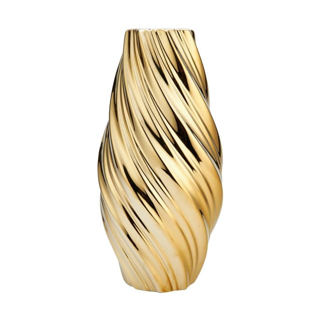 แจกันตั้งโต๊ะ รุ่นมาเดนโล่ ขนาด 12 นิ้ว - สีทอง