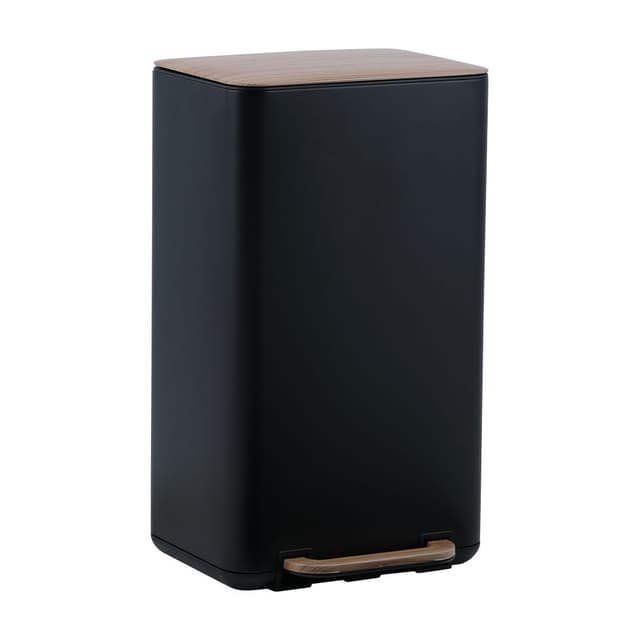 ถังขยะแบบเหยียบ รุ่นไมก้า ขนาด 30 ลิตร - สีดำ/ธรรมชาติ