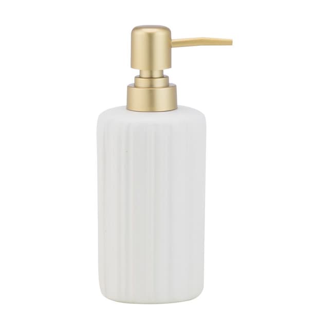 ที่ใส่สบู่เหลว รุ่นแคลร์ - สีขาว/ทอง