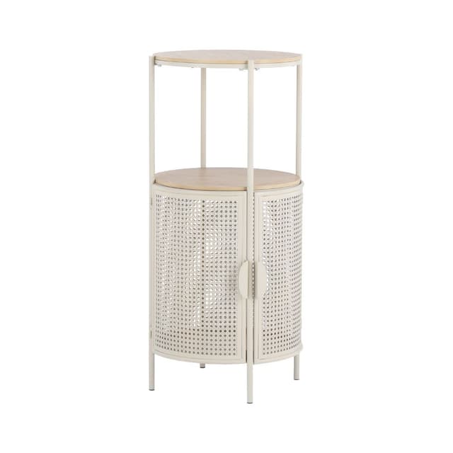 ตู้บานเปิดพร้อมชั้นวางของ รุ่นโอเรีย - สีเบจ/ธรรมชาติ