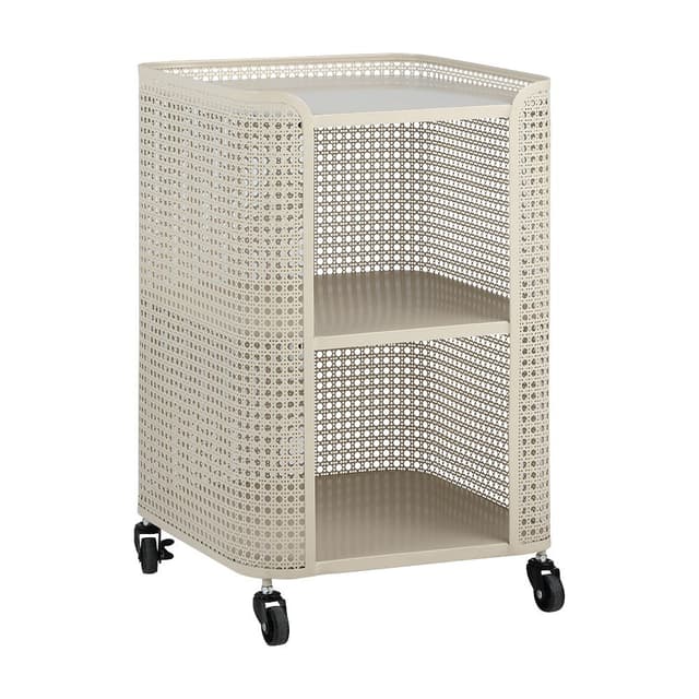 ชั้นวางของ 2 ชั้นพร้อมล้อ รุ่นโอเรีย - สีเบจ