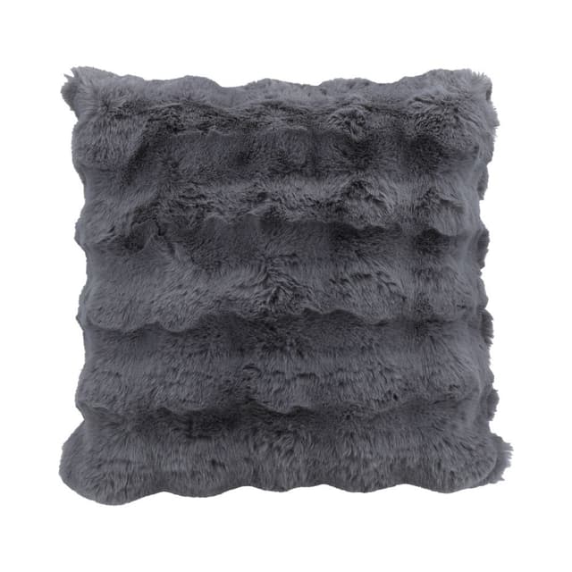 หมอนอิง รุ่นแรบบี้-เบรด ขนาด 45 x 45 ซม. - สีเทาเข้ม