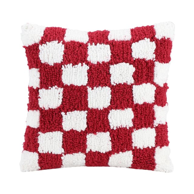 หมอนอิง รุ่นจอลลี่ เซอร์คัส - สีขาว/แดง