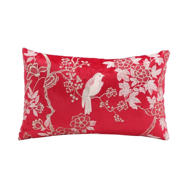 หมอนอิง รุ่นเบิร์ด ออฟ ฟอร์จูน ขนาด 30 x 50 ซม. - สีทอง/แดง