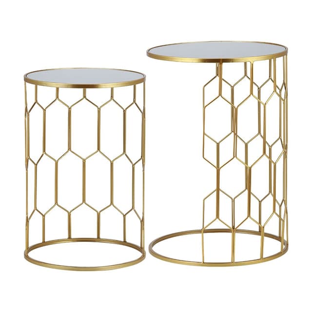 โต๊ะข้าง รุ่นเซเลสเทีย (2 ชิ้น/ชุด) - สีทอง