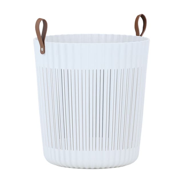 ตะกร้าใ่ส่ผ้า รุ่นเฟรย์ลิน ขนาด 37 x 40 ซม. - สีขาว/น้ำตาล