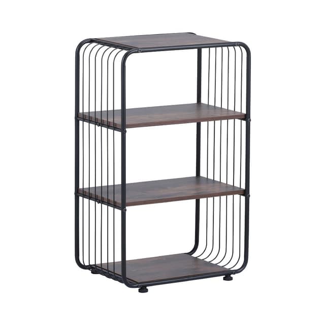 ชั้นวางของ 4 ชั้น รุ่นรีเดน สูง 70.5 ซม. - สีดำ/น้ำตาลเข้ม