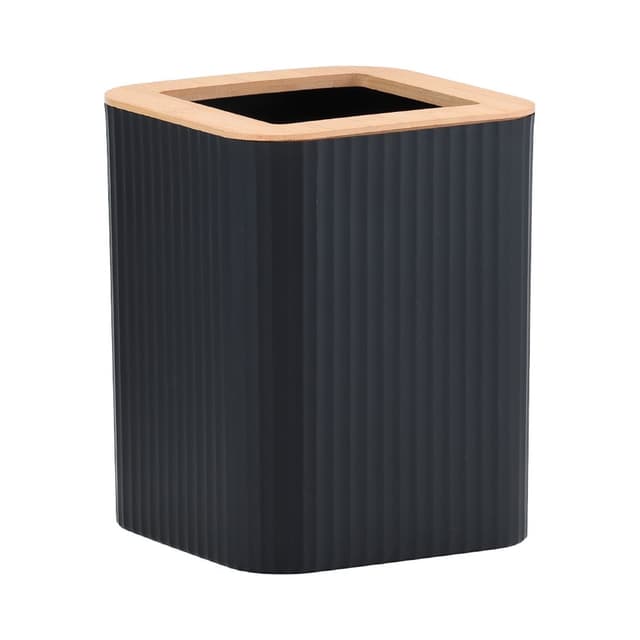 ถังขยะ รุ่นไดร่า ขนาด 9 ลิตร - สีดำ/ธรรมชาติ