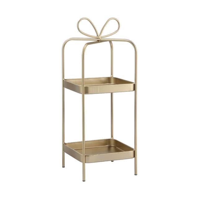 ชั้นเครื่องสำอาง 2 ชั้น รุ่นลิโอร่า สูง 50.5 ซม. - สีทอง