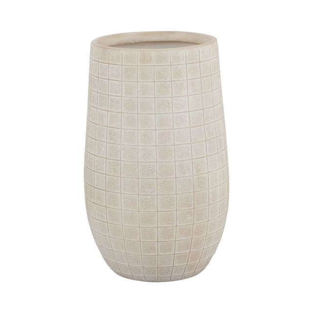 กระถาง รุ่นกริดี้ ขนาด 35 x 55 ซม. - สีเบจ