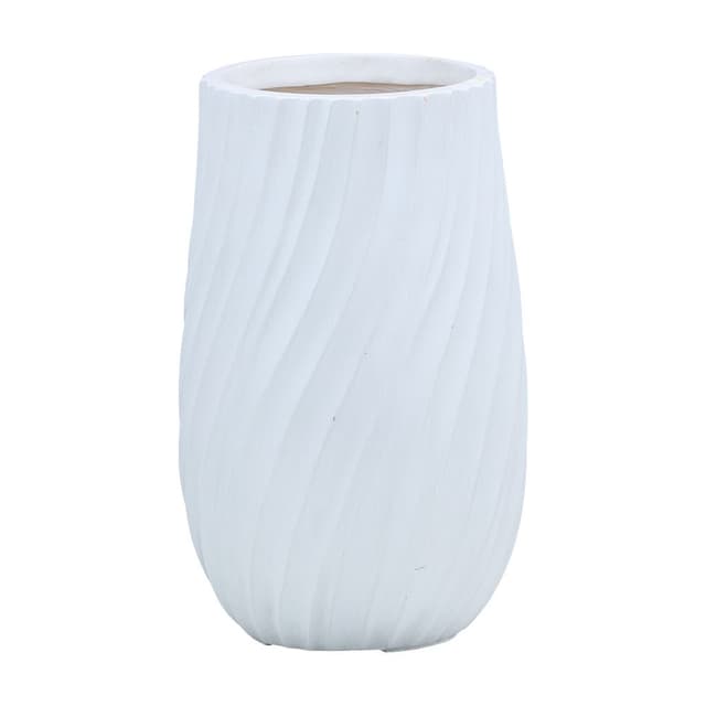 กระถาง รุ่นทวิสโต้ ขนาด 24.5 x 40 ซม. - สีขาว