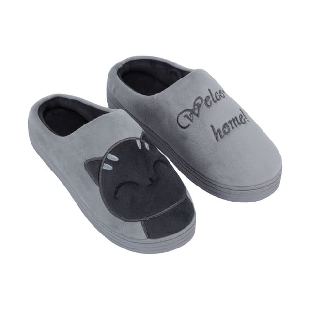 รองเท้าสลิปเปอร์ รุ่นเนะโคมิ ขนาด 28 ซม. - สีเทา