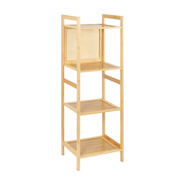 ชั้นวางในห้องน้ำ 4 ชั้น รุ่นแบมบูร่า - สีธรรมชาติ