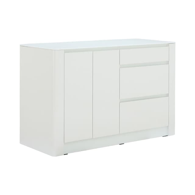 เคาน์เตอร์ไอแลนด์ รุ่นบราสเซอรี่ ขนาด 140 ซม. - สีขาว ไฮกลอส